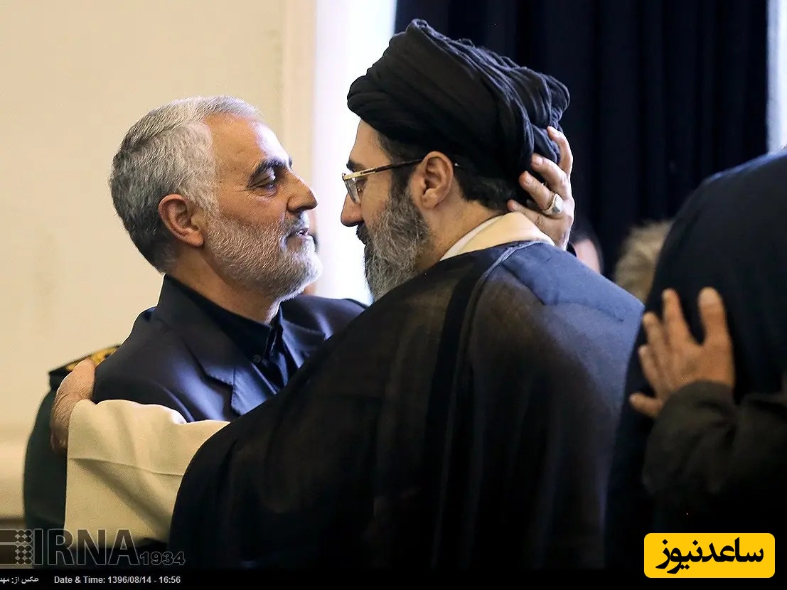 آیت‌الله سیدمجتبی خامنه‌ای رابط رهبر شهید با سردار سلیمانی بود+فیلم