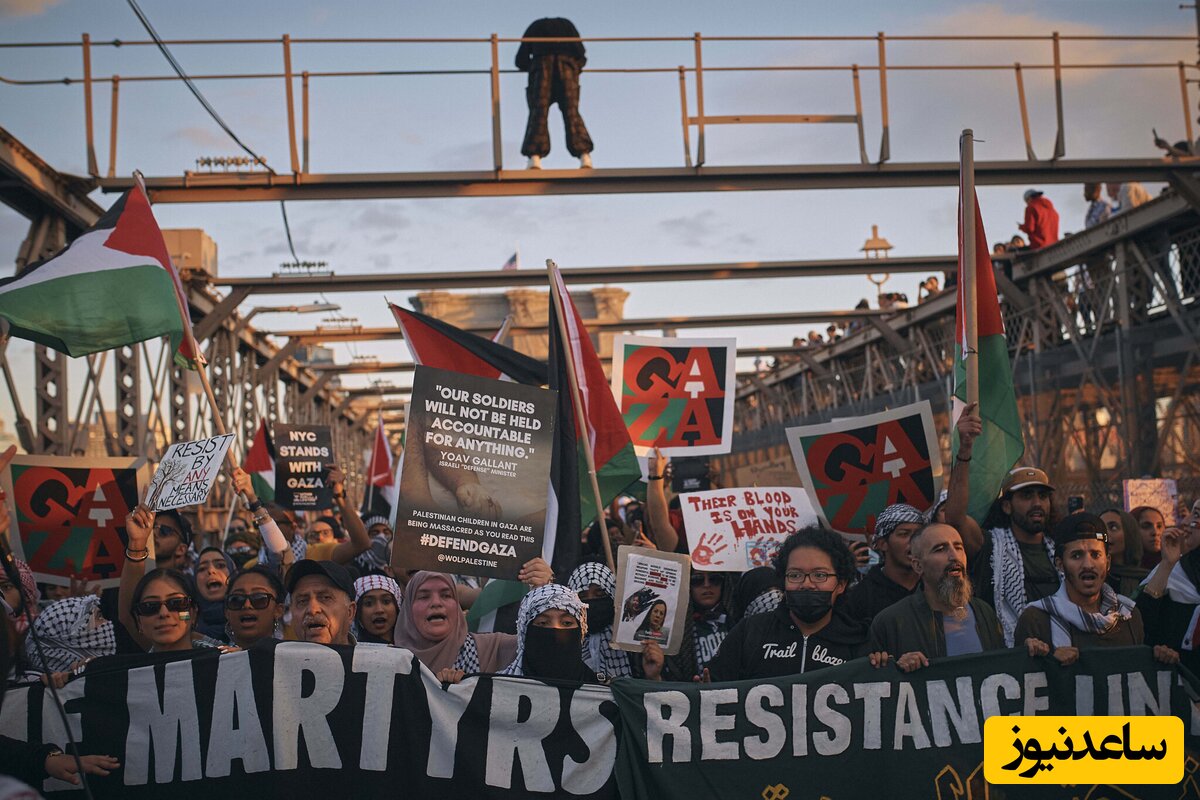 راهپیمایی برای شهدای غزه در آمریکا