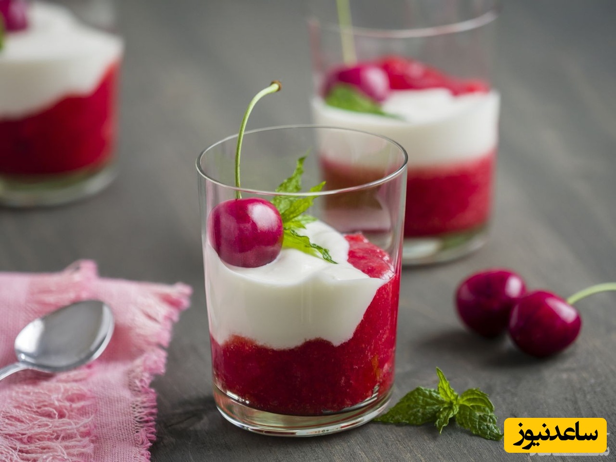 طرز تهیه پودینگ آلبالو خوشمزه برای مهمان های ویژه که همه عاشقش میشن+ عکس