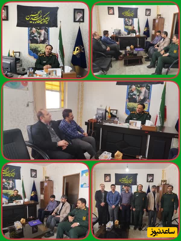 دیدار فرمانده ناحیه مقاومت بسیج شهرستان لالی با مسئولان شبکه بهداشت و درمان این شهرستان