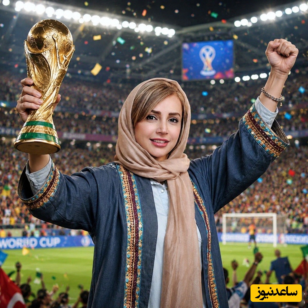 لحظات هیجان انگیز شبنم قلی خانی در حال تماشای بازی ایران و بلژیک که نزدیک بود قلبش  بایسته!شیر مادر نان پدر حلالت👌شبنم قلی خانی نتیجه بازی را عوض کرد