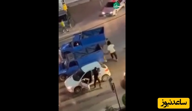 اولین ویدیو از عاملان درگیری مسلحانه در چالوس/ همون راننده 206 که از خشم خیابان را به رگبار بست..