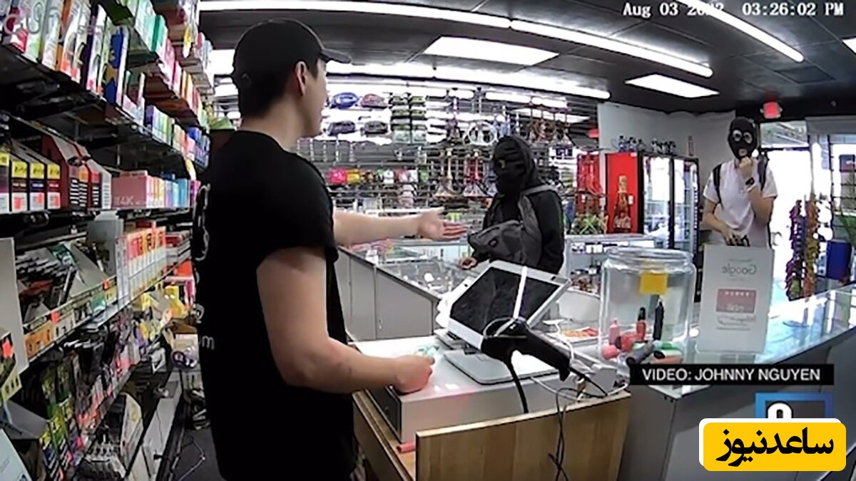 نظامی کهنه کار سارقان مسلح را ناکام گذاشت + فیلم