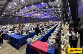 برپایی بزرگترین سفره افطار جهان برای ثبت در رکوردهای جهانی گینس در لبنان+ فیلم