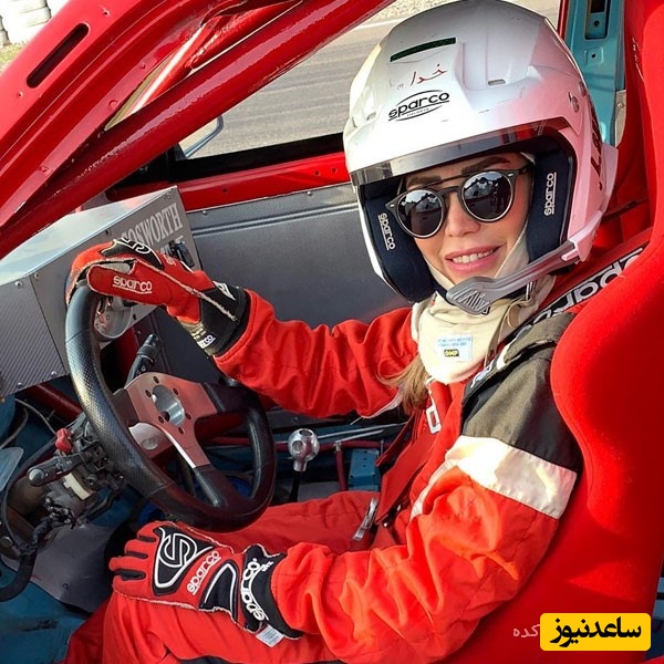 نگاهی به کیک تولد شکلاتی لاله صدیق اولین زن اتومبیل ران ایرانی+عکس/ مبارکاا باشه