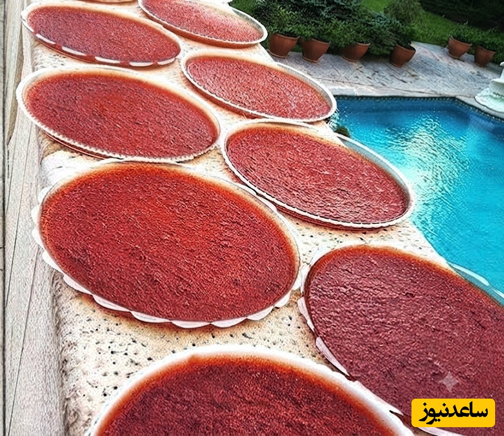 خشک کردن لواشک در آفتاب