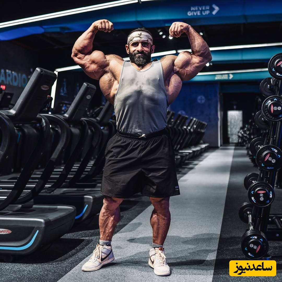 ویدیو باور نکردنی از هادی چوپان قهرمان مستر المپیا / اسکات 300 کیلویی با 4 بار تکرار / این مرد زاده شده برای رکورد شکنی + ویدیو