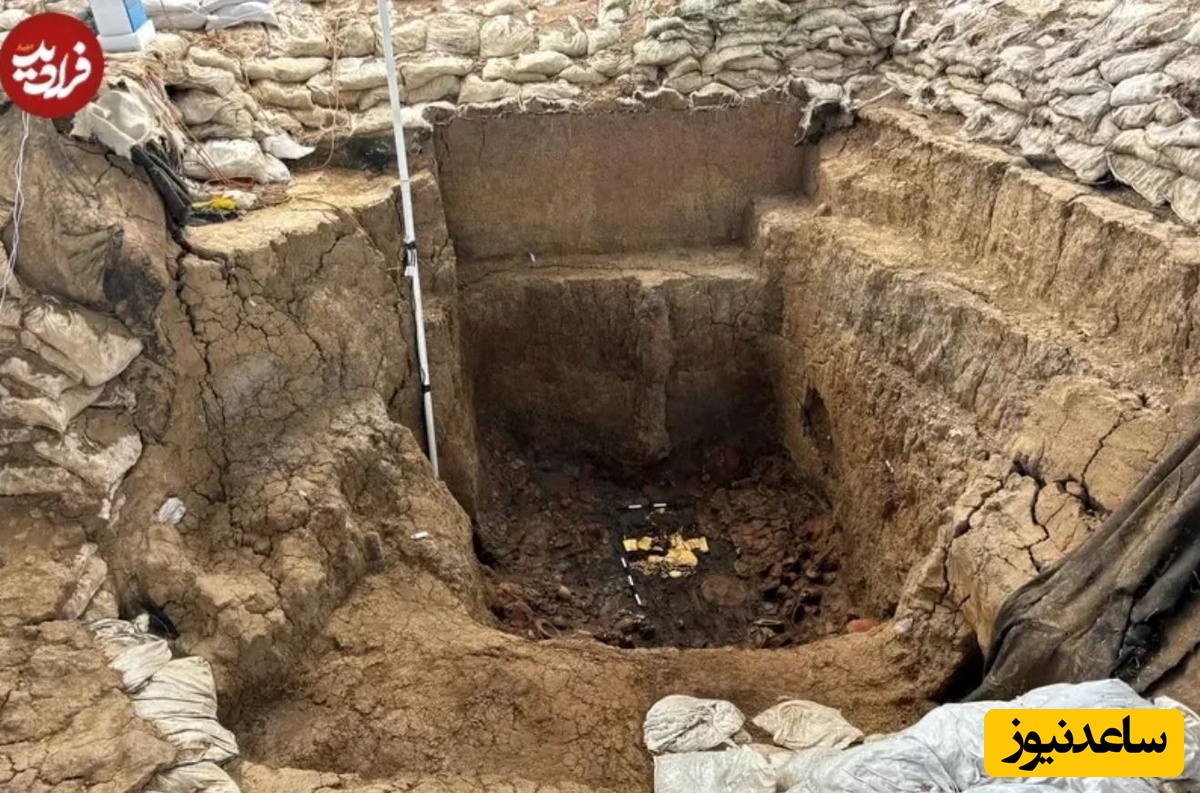 نمای کلی از مقبره و گنجینۀ درون آن