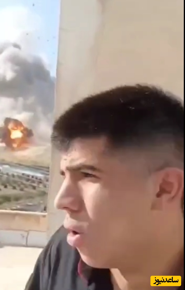 (فیلم) صحنه‌ای عالی از سقوط موشک ایرانی به سمت شهرک «الکانه» در کرانه باختری / فرار کنید تا زنده بمانید