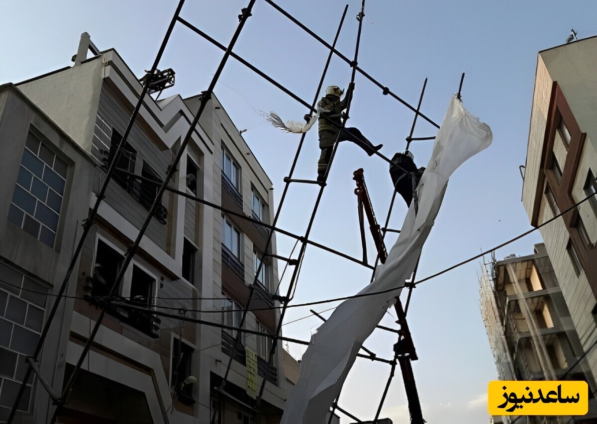 جزییات سقوط یک کارگر از داربست ساختمانی در شهر جدید سهند