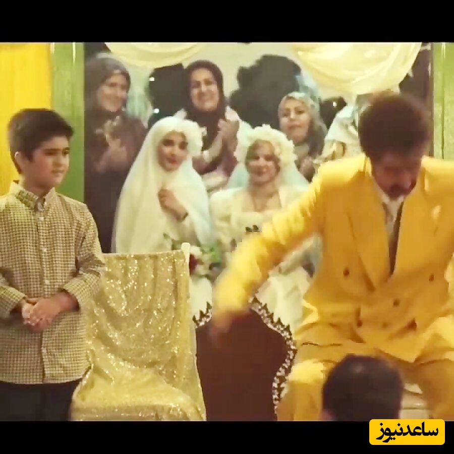 رقص شادِ دهه شصتی بهرام افشاری با آهنگ نوستالژی و کت زردِ قناری در فیلم فسیل+فیلم