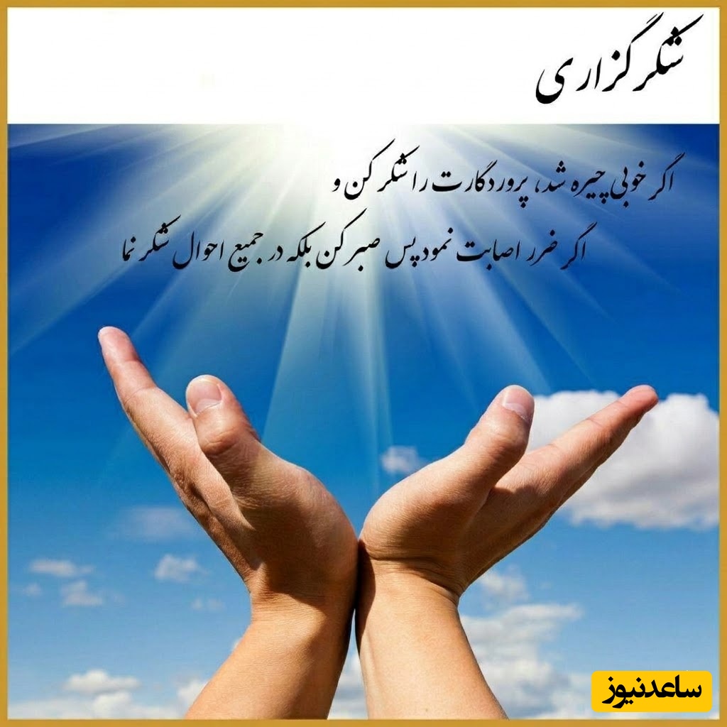 شکرگزاری صبحگاهی/ هر صبح که بیدار می‌شوی، یعنی زندگی دوباره به تو فرصت داده تا با قلبی شکرگزار، جهان را زیباتر از دیروز بسازی.../ شکرگزاری امروز 6 خرداد 1405+ ویدئو