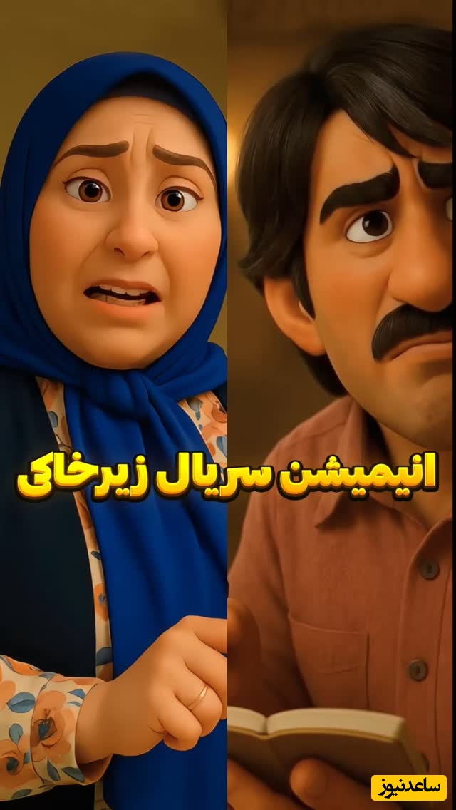 سکانس بمب خنده عاشقانه های پژمان جمشیدی و وصیت نامه ژاله صامتی در سریال زیر خاکی هم انیمیشن شد / 80 کیلو عشق😂