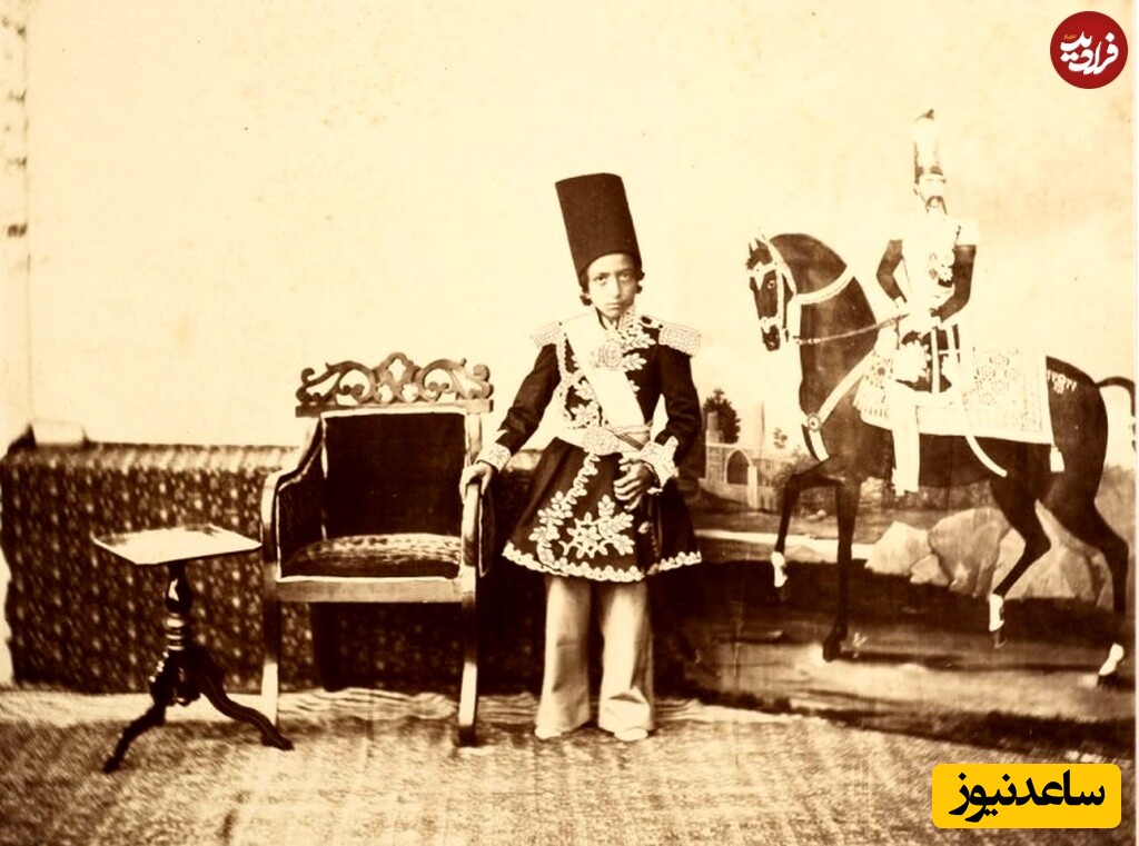 مظفرالدین شاه قاجار در دوران کودکی‌اش
