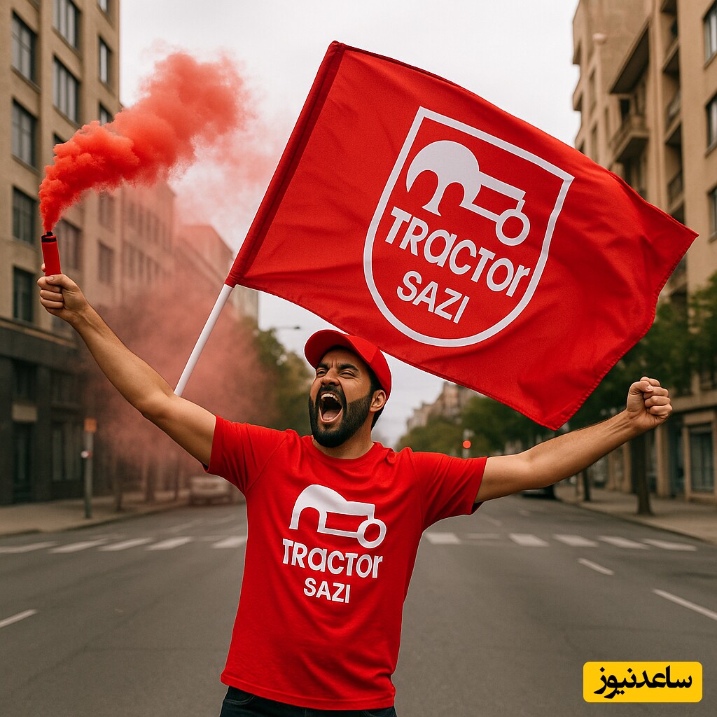 خلاقیت حماسه‌آفرین و حرکت عجیب طرفدار تراکتور شهر رو ترکوند / اینو فقط یه تراکتوری می‌تونه بسازه! دمش گرم