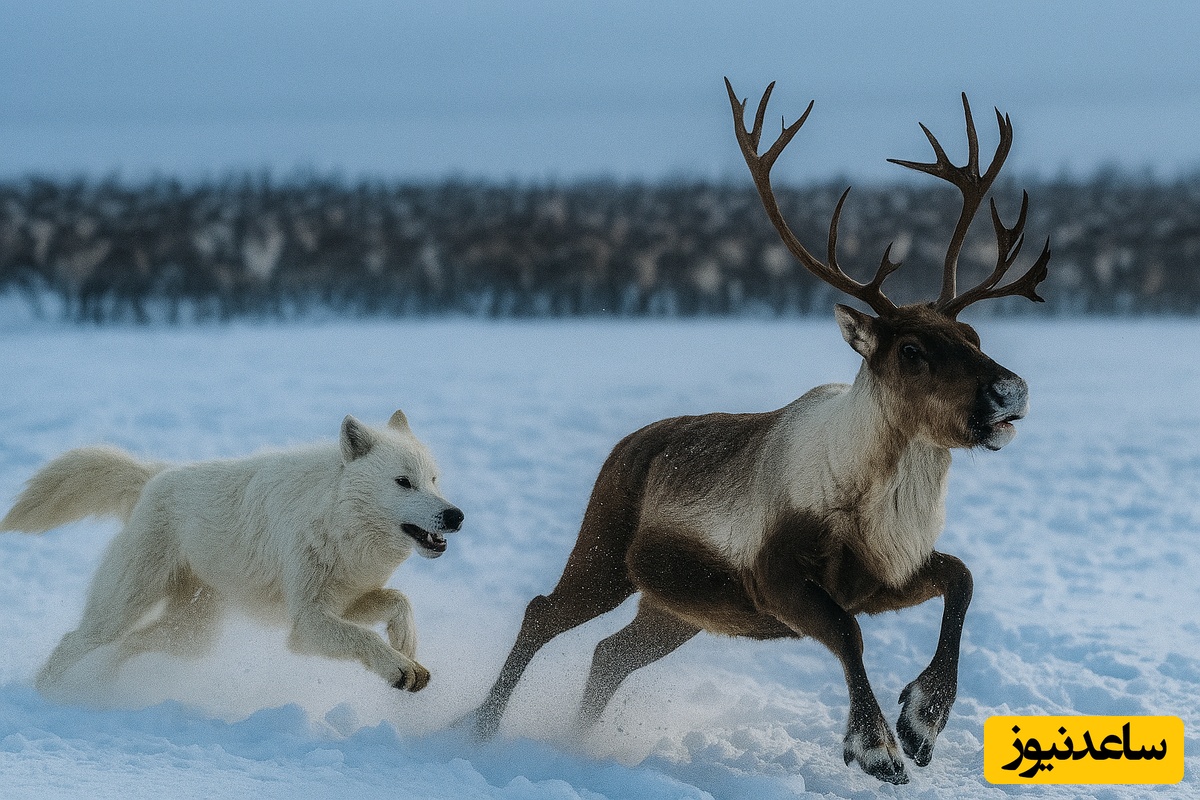 (ویدئو) مستند حیات وحش حیوانات/ راز بقا، این داستان: نبرد نفس‌گیر گرگ سفید برای شکار یک گوزن از گله میلیونی خانواده‌اش!