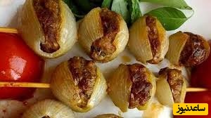 طرز تهیه کباب پیاز خوش عطر و خوش طعم یک غذای ترکیه ای بی نظیر و سه سوته.../ فیلم