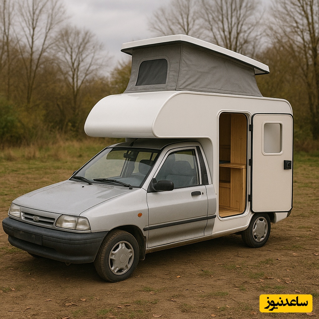 خلاقیت حماسه‌آفرین زن و شوهر خوش ذوق برای تبدیل پراید به یک کمپر فول امکانات، با این پراید دیگه میشه دور دنیا سفر کرد🤣 / هنر نزد ایرانیان است و بس