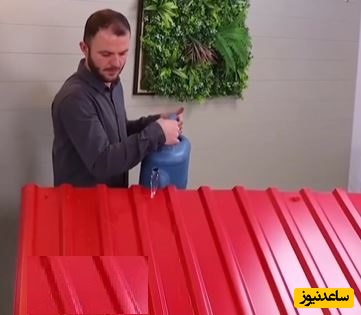 خلاقیت مشاغل؛ ابتکار منحصربفرد شیروانی‌کار برای نصب آبراه و ناودانی در شیروانی، ایده بسیار جالب و ساده و کم هزینه ،اوستا فقط خودت😍👌+ ویدئو