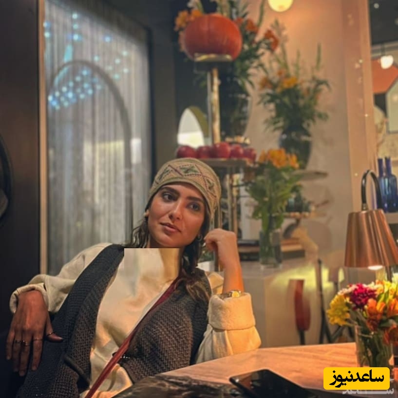 استایل و شال و کلاه شیک مونا کرمی+ عکس