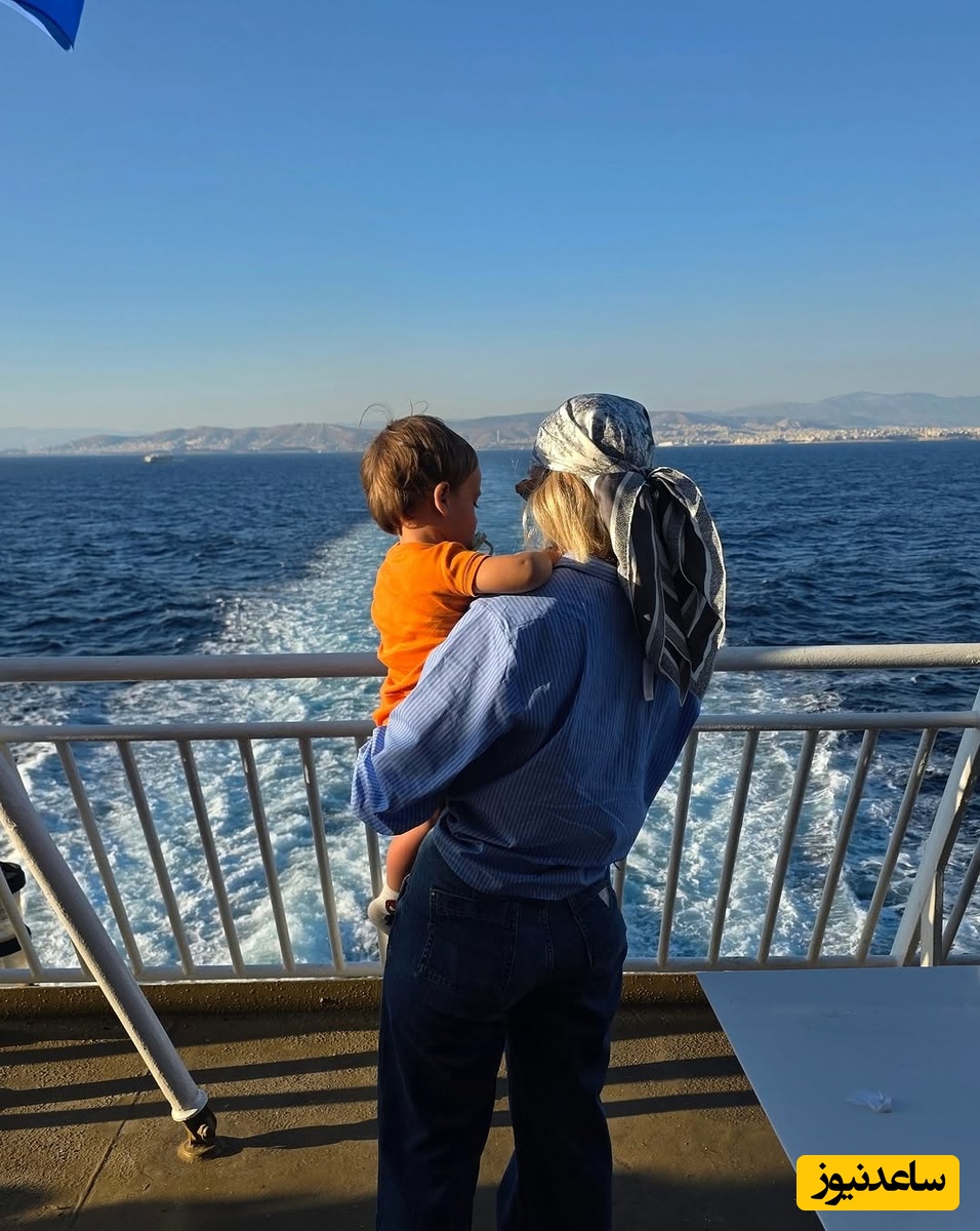  مینا مختاری و پسرش جانان