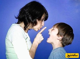 فریاد زدن بر سر کودک