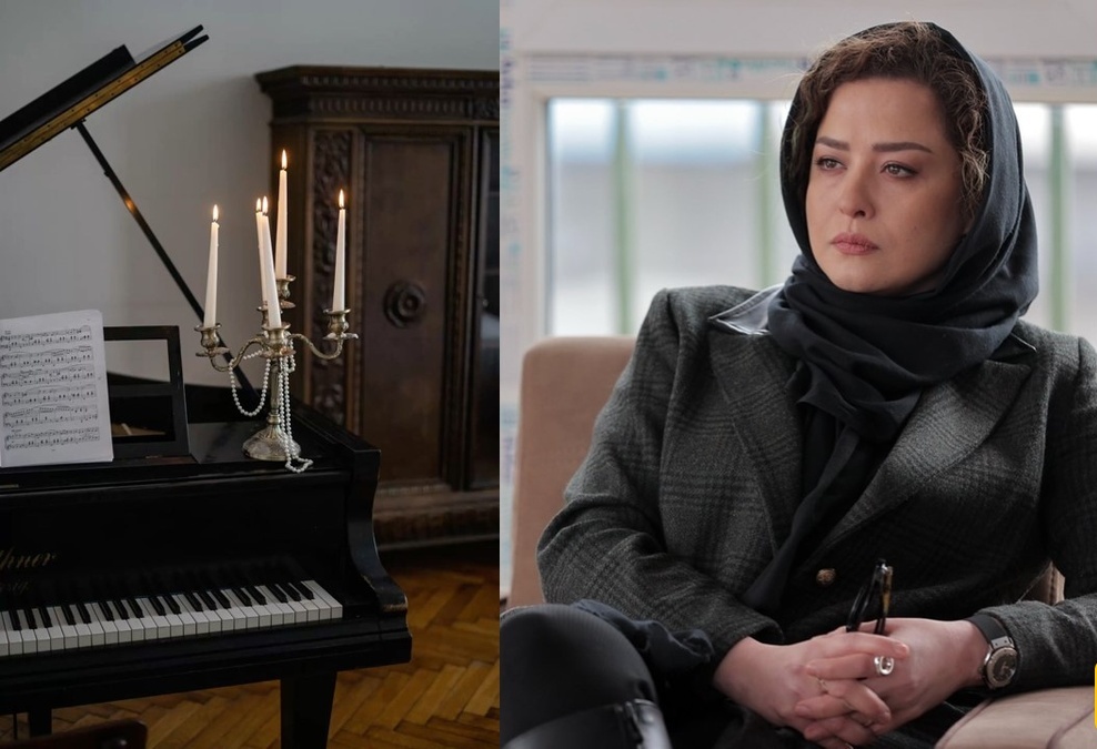 لحظه‌ای شاعرانه با مهراوه شریفی‌نیا/ اجرای رمانتیک پیانو با نور شمع‌ها در فضای اتاق بی‌نظیره + ویدیو