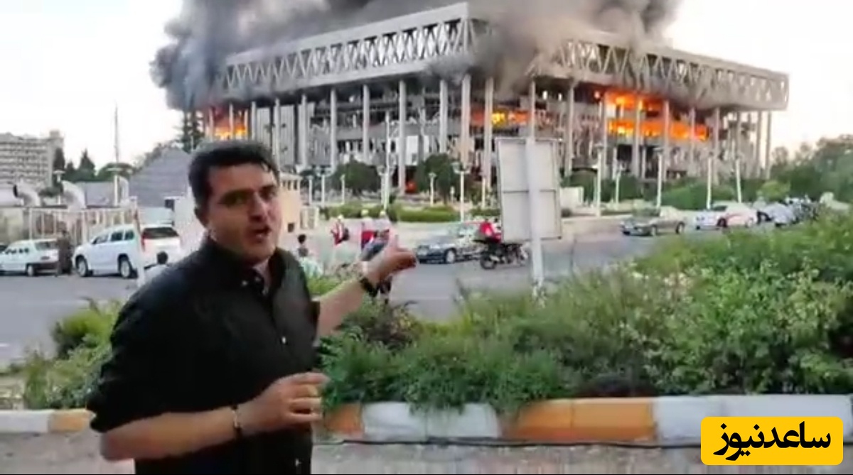 (فیلم) فوری: گزارش خبرنگار صدا و سیما از حمله وحشیانه اسرائیل به ساختمان اصلی صدا و سیما