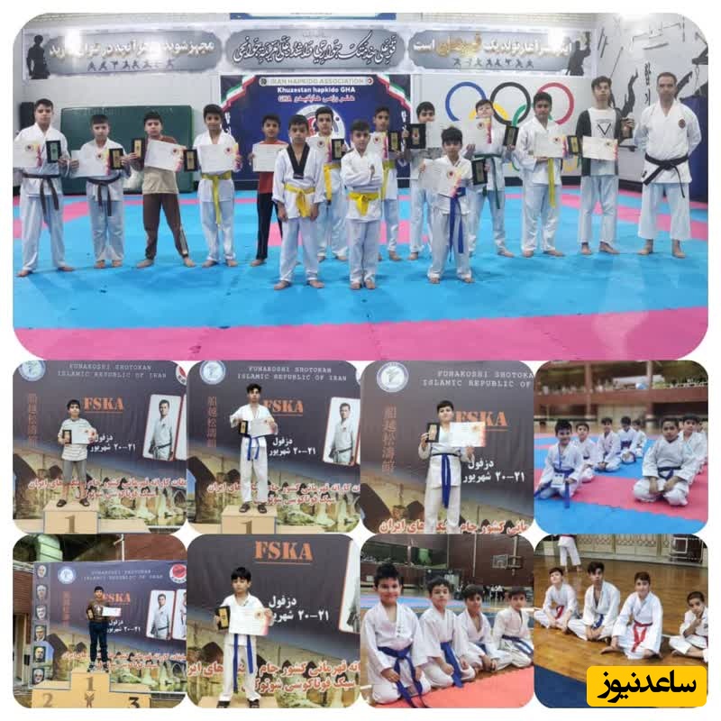 درخشش ورزشکاران شوشتر در دومین دوره مسابقات باشگاه های کشور سبک شوتوکان فوناکوشی دگ