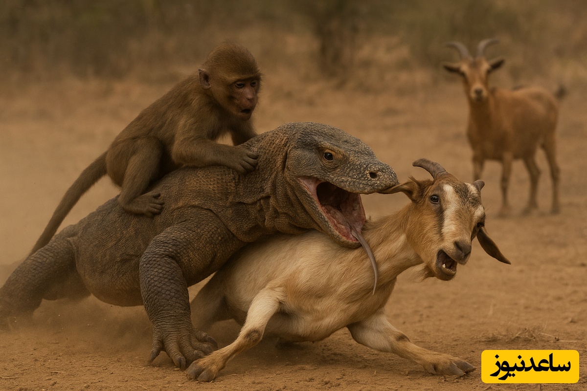 (ویدئو) مستند حیوانات راز بقا؛ جدال هولناک و وحشیانه اژدهای کومودو موذی با شتر، میمون، بز و...