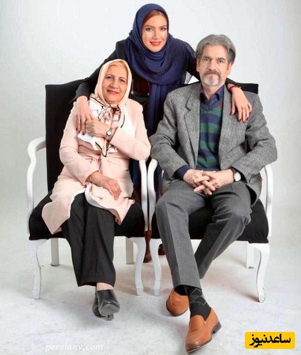 متین ستوده در کنار پدر و مادر