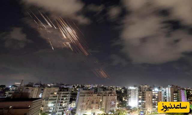 لحظه عبور موشک‌ها از سپر پدافندی و وحشت در سرزمین‌های اشغالی