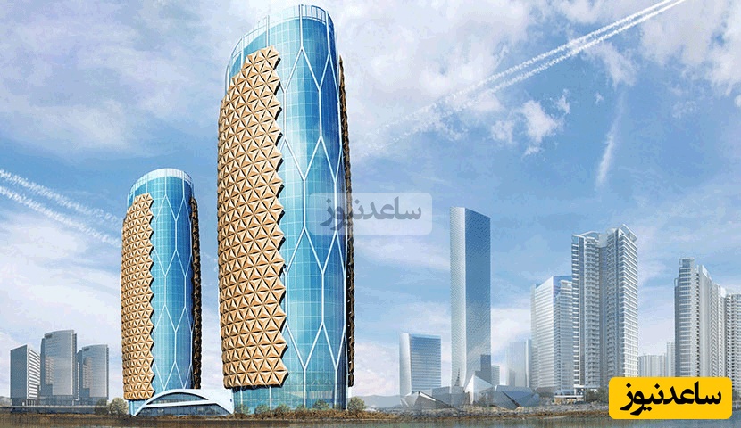 معماری خلاقانه و خاص برج های دوقلو و متحرک البحر در ابوظبی/ نمادی از عظمت و شکوه مهندسی +ویدیو