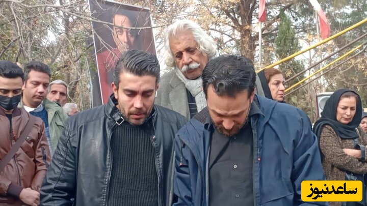 بازیگران و هنرمندان ایرانی در مراسم خاکسپاری حمید طالقانی