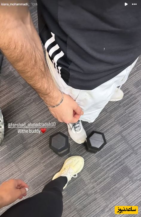 فرشاد احمدزاده و همسرش