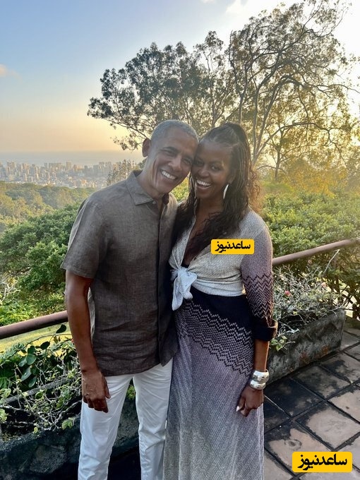 باراک اوباما و همسرش