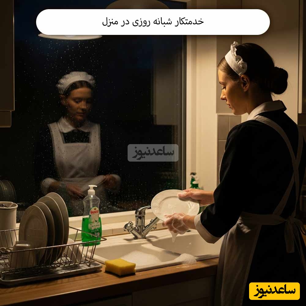 خدمتکار یا نظافتچی خانم در منزل