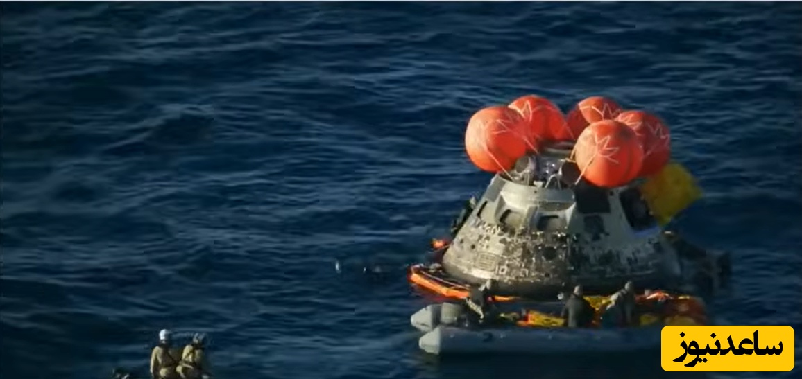 لحظه نفس‌گیر بازگشت فضانوردان آرتمیس 2؛ فرود تماشایی اوریون در اقیانوس پس از 10 روز مأموریت دور ماه + فیلم کامل