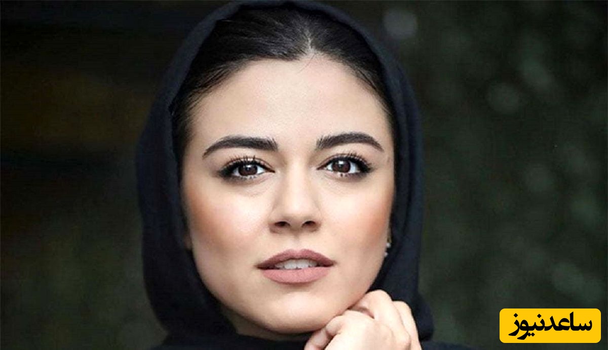 گوشواره های خاص و بلند ماهور الوند که تضاد جالبی با لباسش ایجاد کرده