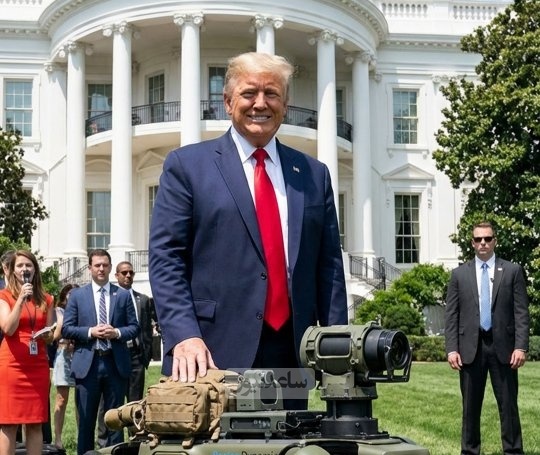 (ویدیو) سگ رباتی ترامپ قاتل‌ترین سگ جهان که به جای واق کردن شلیک میکنه و بجای گاز گرفتن نارنجک پرتاب میکنه/ سگشم مثل خودش وحشیه😂