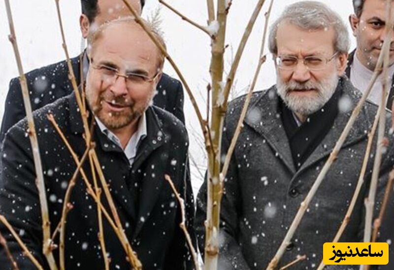 حضور علی لاریجانی و محمدباقر قالیباف در کابین هواپیما؛ یکی به عنوان مسافر و دیگری خلبان + عکس