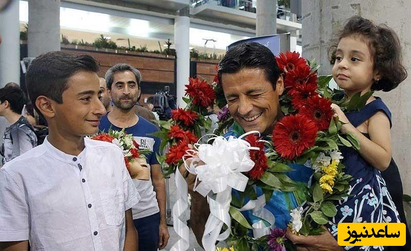 علیرضا فغانی: پسرم از وقتی اومدیم استرالیا داوری رو گذاشت کنار و یدونه مغازه آرایشگری باز کرده و درآمدشم خیلی خوبه و...+فیلم