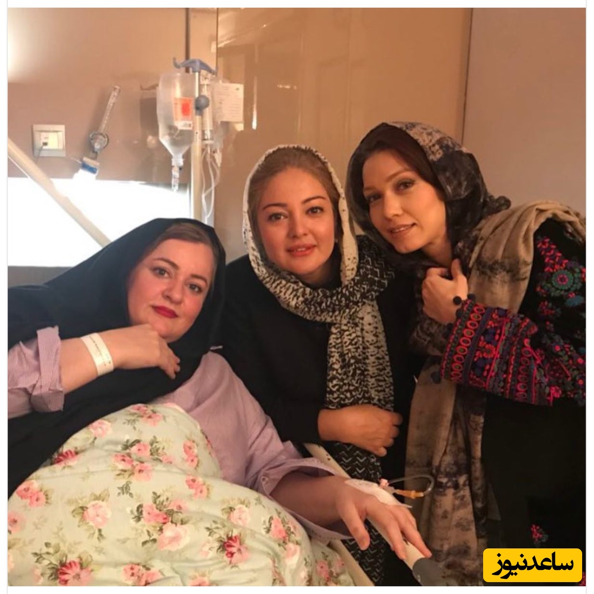 نعیمه نظام دوست در بیمارستان