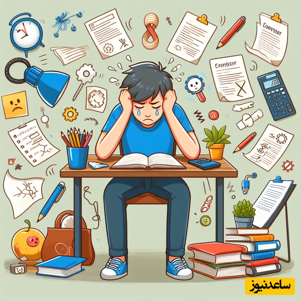 (عکس)طنز دانشجویی: وقتی نذر کردی که در دور ترین نقطه از مراقب امتحان قرار بگیری ولی...