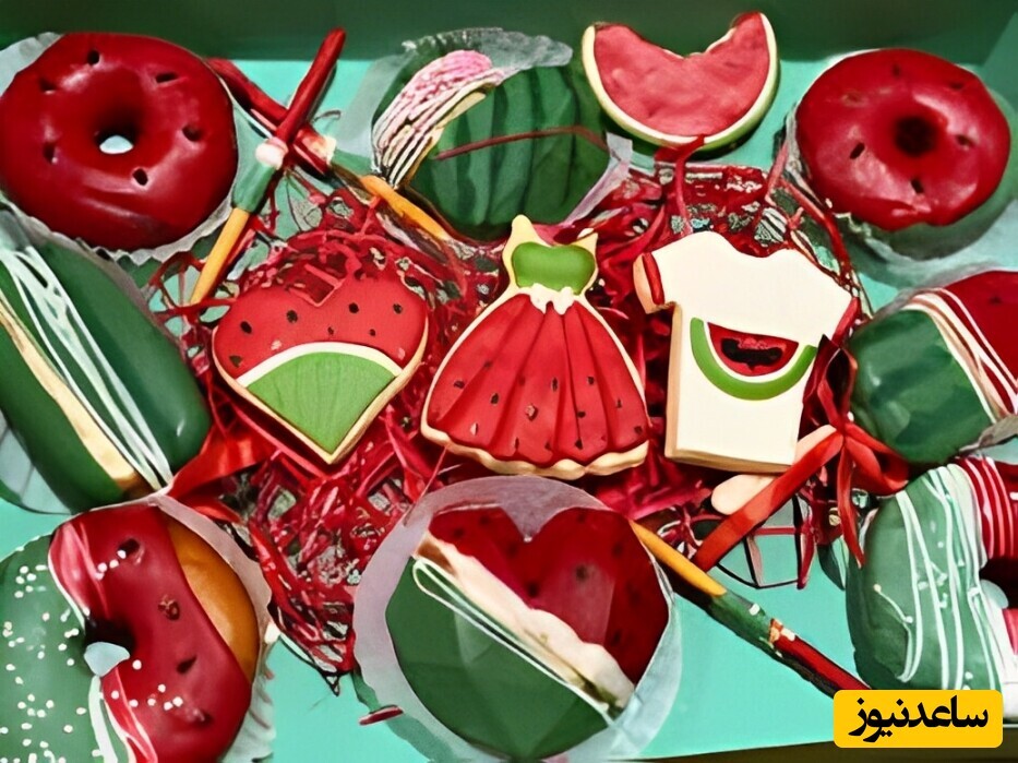 ویدیو | آموزش گام به گام طرز تهیه دونات هندوانه‌ای با تزئین ویژه