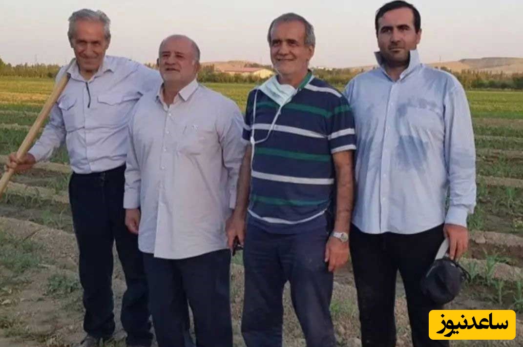 فرزند و نوه رئیس‌جمهور در حال بیل زدن و آماده کردن زمین برای کاشت محصول!+ویدیو