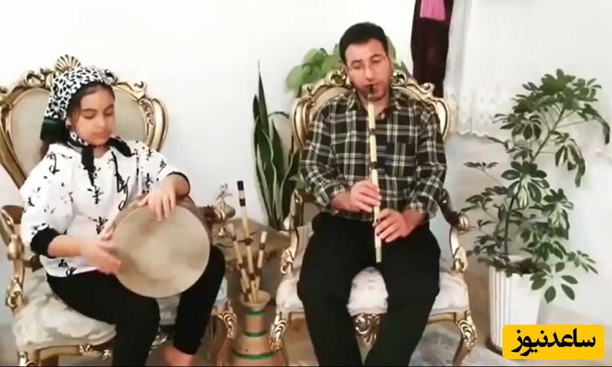 (فیلم) غوغای نوازندگی دختر هنرمند ایرانی به همراه پدرش با موسیقی اصیل ایرانی / دورود بر این خانواده هنرمند ...