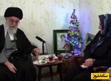 تعریف و تمجید رهبر شهید انقلاب از طعم کیک  خوشمزه مادر شهید ارمنی/هر کجا تو با منی من خوشدلم +ویدئو