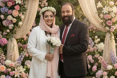 داستان عاشقانه‌یِ زیر یک سقف؛ رمانتیک‌ترین و خنده‌دارترین خواستگاری علی اوجی از نرگس محمدی در بی‌ربط‌ترین جای ممکن!+فیلم