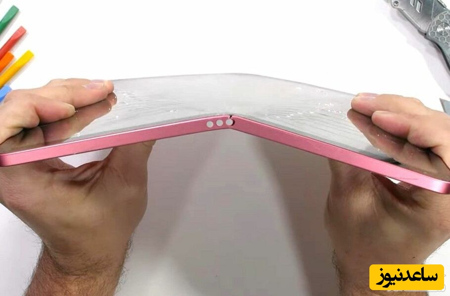 آیپد 10 در تست مقاومت از وسط شکست! +فیلم